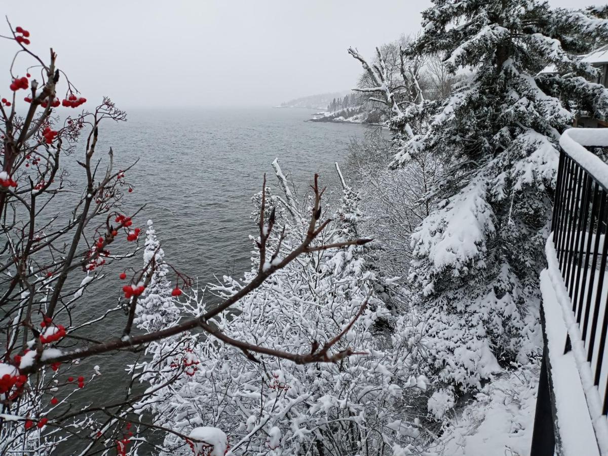 Cliff Dweller On Lake Superior Tofte Exterior foto